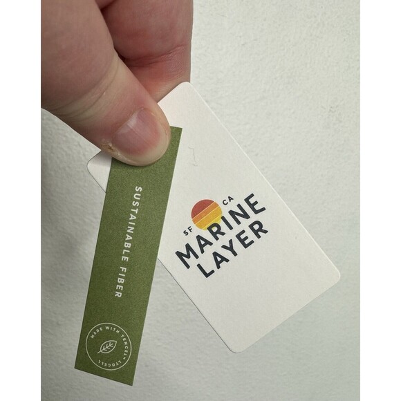 Marine Layer Sz M Laney Mini Dress Beachy Stripe Linen Blend Sleeveless Rainbow - Picture 9 of 14